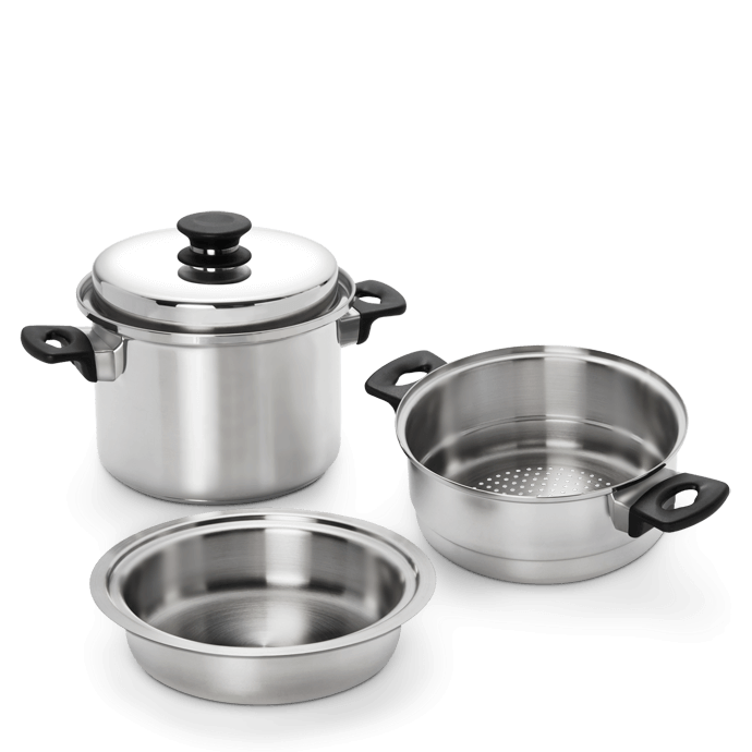 iCook™ Olla de 4 L/4 cuartos de galón con tapa de 4 piezas