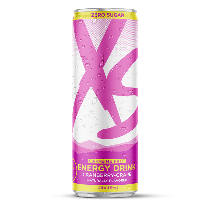 Bebida de energía XS™ 12 oz - Arándanos-Uva sin cafeína