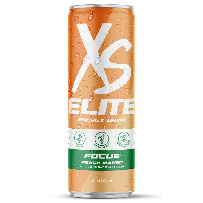 Bebida de energía XS™ Elite Focus – Mango durazno