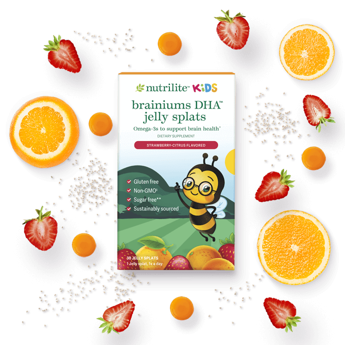 Brainiums DHA™ para Niños Nutrilite™ Jelly splat